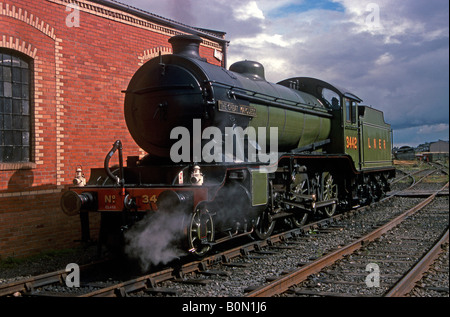 Locomotiva a vapore LNER 3442, il grande Marchese Foto Stock