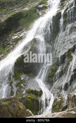 Al Powerscourt cascata, Eniskerry, Co Wicklow, Irlanda Foto Stock