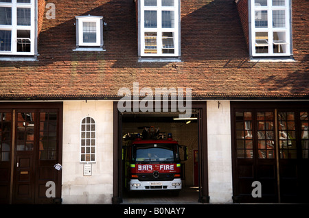 Stazione dei vigili del fuoco di Belsize Park North London Foto Stock