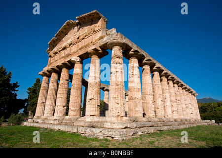 Paestum : Tempio di Athena Foto Stock