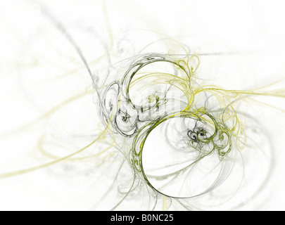 Floreali composizione di Fractal Foto Stock