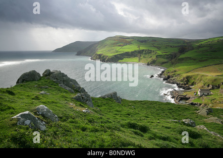 Port-aleen Bay, Torr Head, vicino a Ballycastle, County Antrim, Irlanda del Nord. Foto Stock