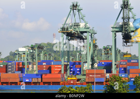 Singapore PSA terminal per container Foto Stock