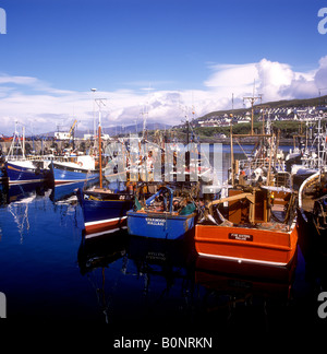Porto di pesca a Mallaig sullo Scottish west coast Foto Stock