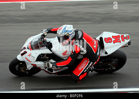 Adam Jenkinson 2008 British Superbike Team Honda SMT Honda CBR1000RR Fireblade Foto Stock