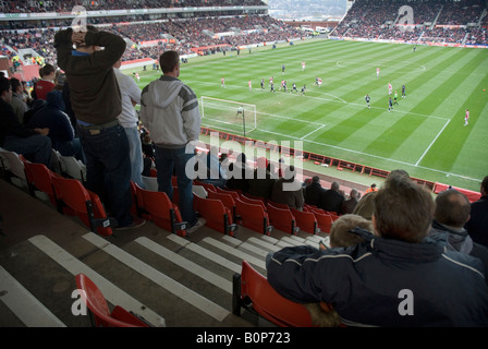 Stoke City 2 Bristol City 1 19 Aprile 2008 infelice Bristol City fans Foto Stock