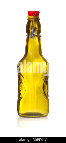 Flip-top bottiglia di birra, isolato su bianco Foto Stock