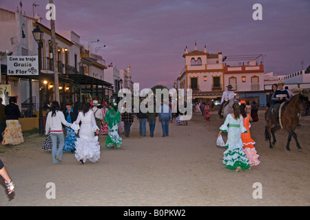 El Rocío di sera Foto Stock