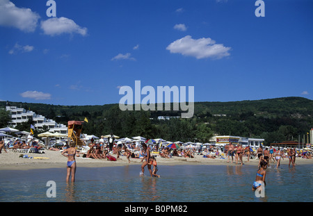 Spiaggia di Albena, Mar Nero, Bulgaria Foto Stock
