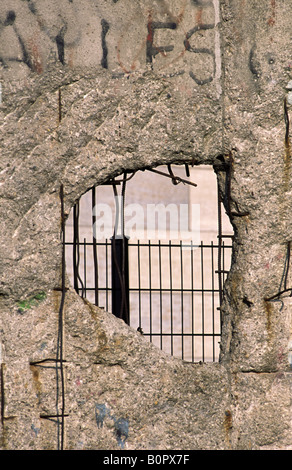 Il muro di Berlino. Germania. Foto Stock