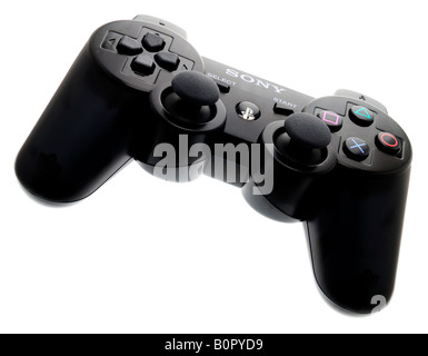 Play Station Wireless PS3 Controller a mano Foto Stock