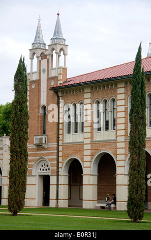 Lovett Hall nel campus di William Marsh Rice University di Houston in Texas Foto Stock