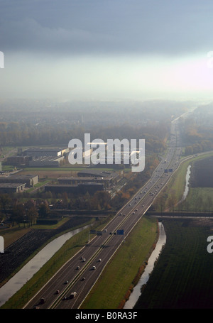 Vista aerea dell'autostrada Foto Stock