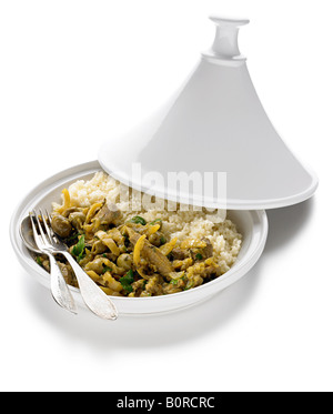 Tagine marocchino tradizionale piatto Foto Stock