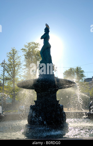 Il Havis Amanda fontana, scultura da Ville Vallgren, 1908, Helsinki, Finlandia, Europa. Foto Stock