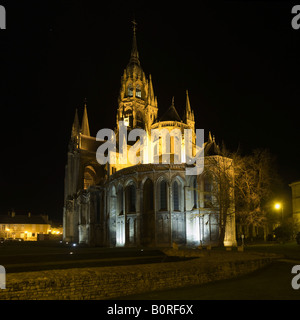 Cattedrale di Bayeux nel dipartimento di Calvados ,Normandia Foto Stock