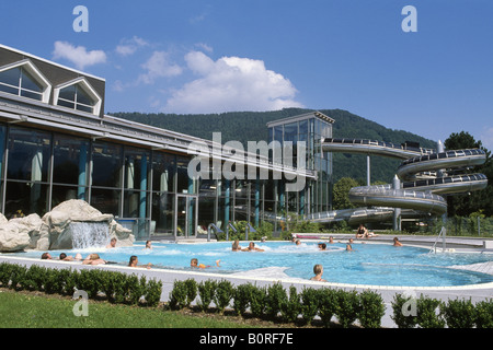 Bagno di nuoto Vita Alpina, Ruhpolding, Chiemgau, Baviera, Germania Foto Stock