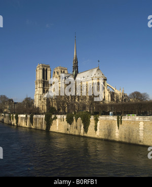 La Francia e la cattedrale di Notre Dame a nella città di parigi Foto Stock