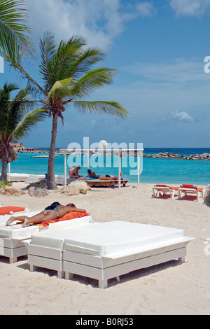 Kontiki Beach, Curacao, Antille olandesi Foto Stock