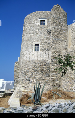 Castello, Naxos-Town, Naxos-Island, Cicladi Grecia Foto Stock