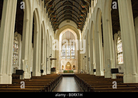 Interno del St James / St Edmunsbury cattedrale in Bury St Edmunds, Suffolk, Regno Unito Foto Stock