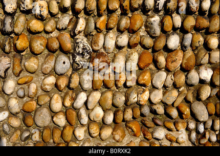 Suffolk pietra focaia parete Foto Stock