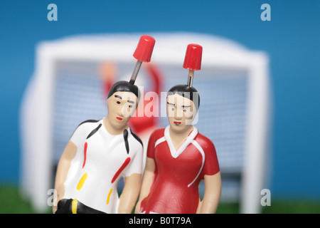 Tipp Kick tavolo gioco di calcio Foto Stock