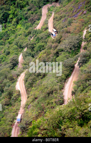 Machu Picchu carreggiata fino alla città perduta di Urubamba River Valley Perù Sud America del Patrimonio Mondiale UNESCO Foto Stock