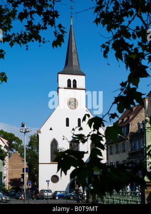 ST-GUILLAUME protestante della chiesa del XIV secolo STRASBURGO ALSACE FRANCIA Foto Stock