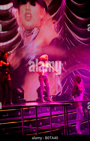 Destiny s Child imitatori al Coco Bongo nightclub di Cancun e Playa del Carmen in Messico Foto Stock