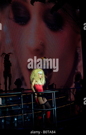 Destiny s Child imitatori al Coco Bongo nightclub di Cancun e Playa del Carmen in Messico Foto Stock