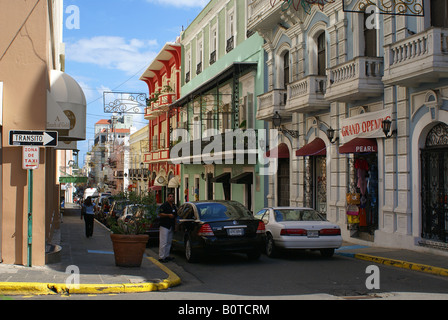 La vecchia San Juan, Puerto Rico Foto Stock