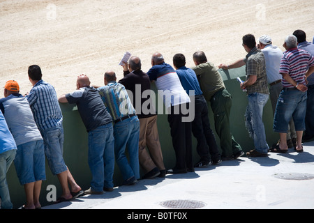 Gli scommettitori Horse Racing via Marsa Malta Valletta Foto Stock