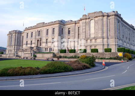 Biblioteca nazionale del Galles LLYFRGELL GENEDLAETHOL CYMRU ABERYSTWYTH CEREDIGION NEL GALLES Foto Stock