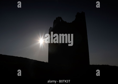 O'Dowd roslea roslee castello home del ODowd chieftains costruito nel 1207 easkey County Sligo, Repubblica di Irlanda Foto Stock