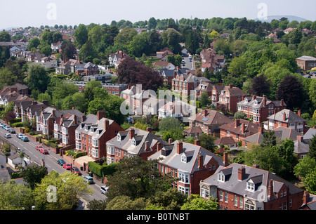 Alloggiamento nella parte settentrionale della città di Newport Foto Stock