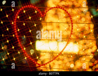 Illuminato albero di Natale, Tokyo, Giappone Foto Stock