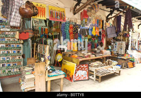 Artigianato curio turismo negozio di stallo stone town Foto Stock