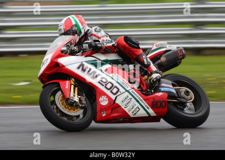 Bennetts Superbike 2008 - Michael Rutter - Team: Nord Ovest Ducati 200 ad Oulton Park Foto Stock