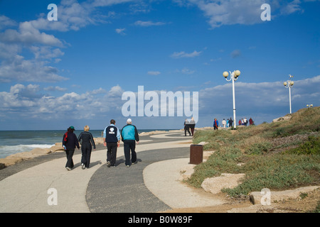 Lungomare, Tel Aviv, Israele, Medio Oriente Foto Stock