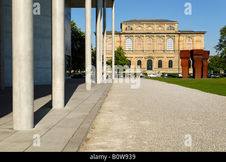 Pinakothek der Moderne e Alte Pinakothek musei, Monaco di Baviera, Germania Foto Stock