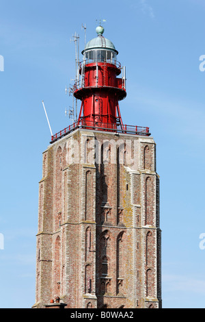 Faro Faro sulla sommità di una chiesa, Westkapelle, Walcheren, Zeeland, Paesi Bassi, Europa Foto Stock