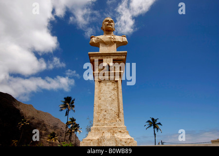 Memorial in Vila das Pombas sul Santo Antao isola, isole di Capo Verde, Africa Foto Stock
