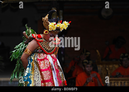 Spettacolo di danza Barong in Gianyar, Bali, Indonesia, Asia Foto Stock