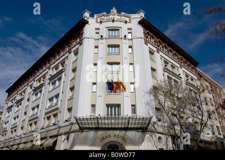 Gran Hotel, facciata, Saragozza, Saragozza, città Expo 2008, Provincia di Aragona, di Castiglia, Spagna, Europa Foto Stock