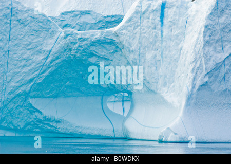 Iceberg nella baia di Disko, Groenlandia, Arctic Foto Stock