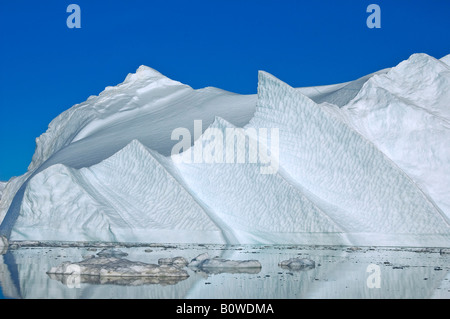 Iceberg, Ice Kangia Fjord, Discoteca Bay, Sito Patrimonio Mondiale dell'UNESCO, Jacobshavn, Ilulissat, Arctic Foto Stock