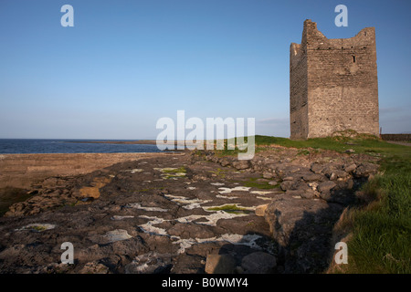 O'Dowd roslea roslee castello home del ODowd chieftains costruito nel 1207 easkey County Sligo, Repubblica di Irlanda Foto Stock