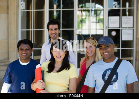 Gli studenti universitari del campus Foto Stock