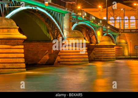 Ponte Ignatz-Bubis, Germania, Hesse, Francoforte Foto Stock